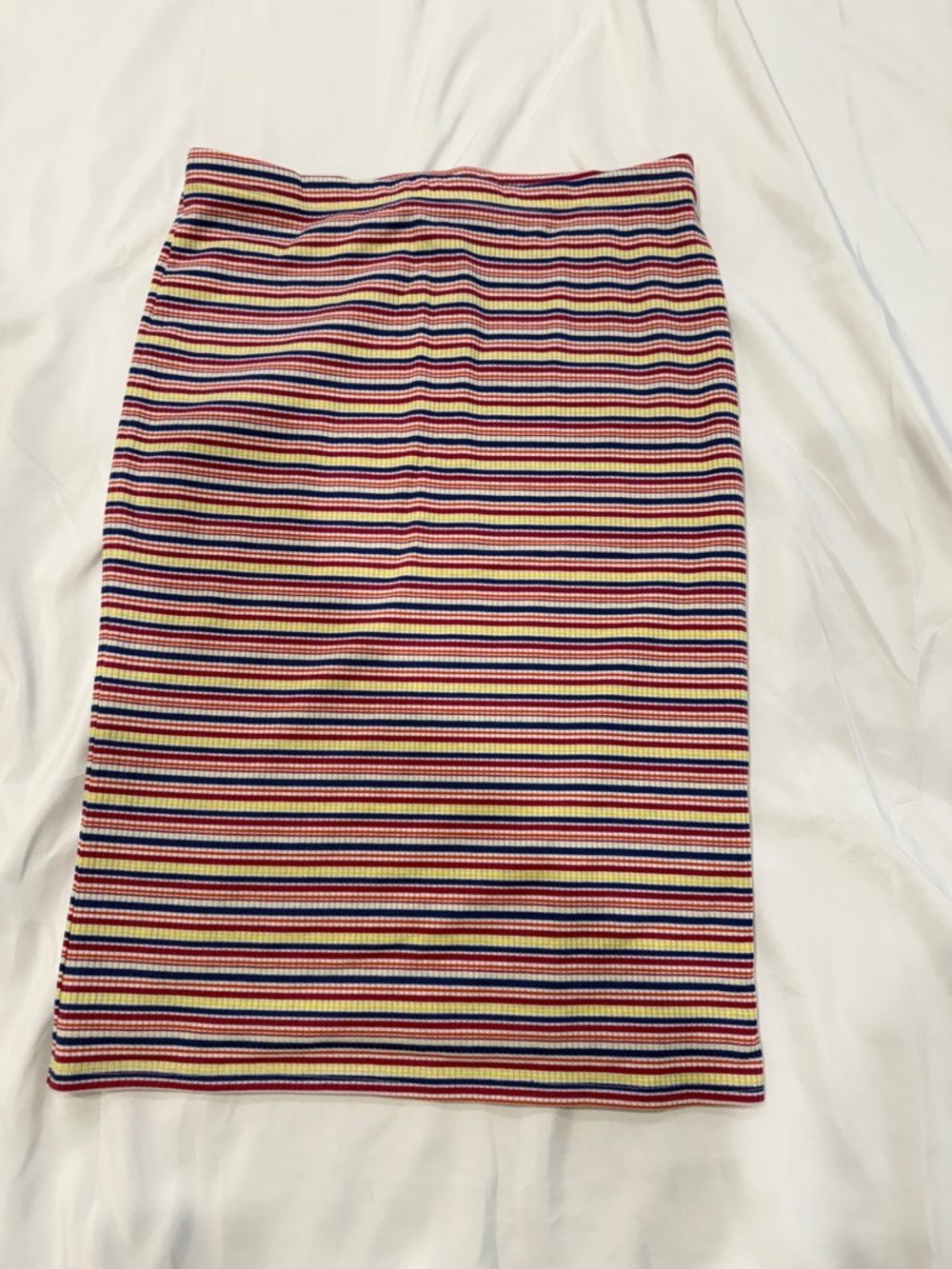 NWT American Eagle Striped Multicolor Ribbed Pencil Skirt - Women's—Large